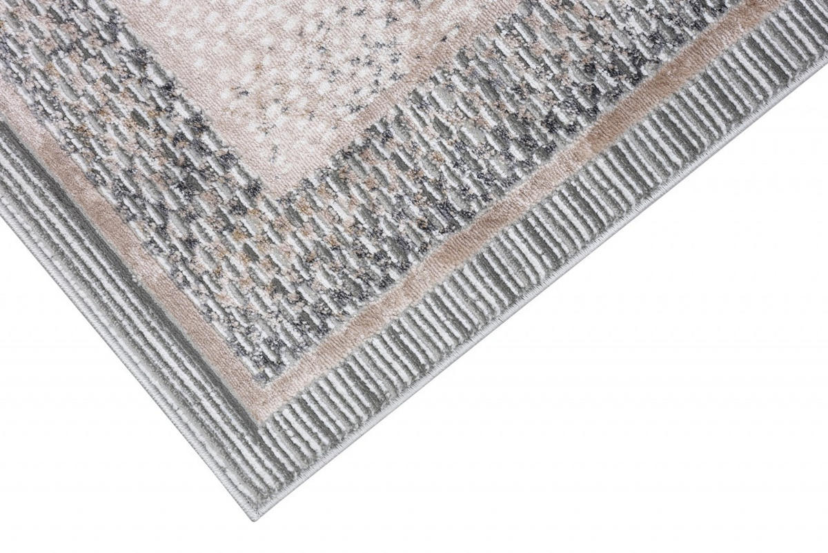 KOBEREC béžový grafitový krémový - 160 x 230 cm - viacfarebná, textil (160/230cm) - Mazovia