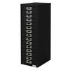 AKTENSCHRANK - Schwarz, Metall (28/87/38cm) - ML-DESIGN