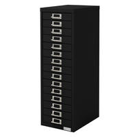 AKTENSCHRANK - Schwarz, Metall (28/87/38cm) - ML-DESIGN