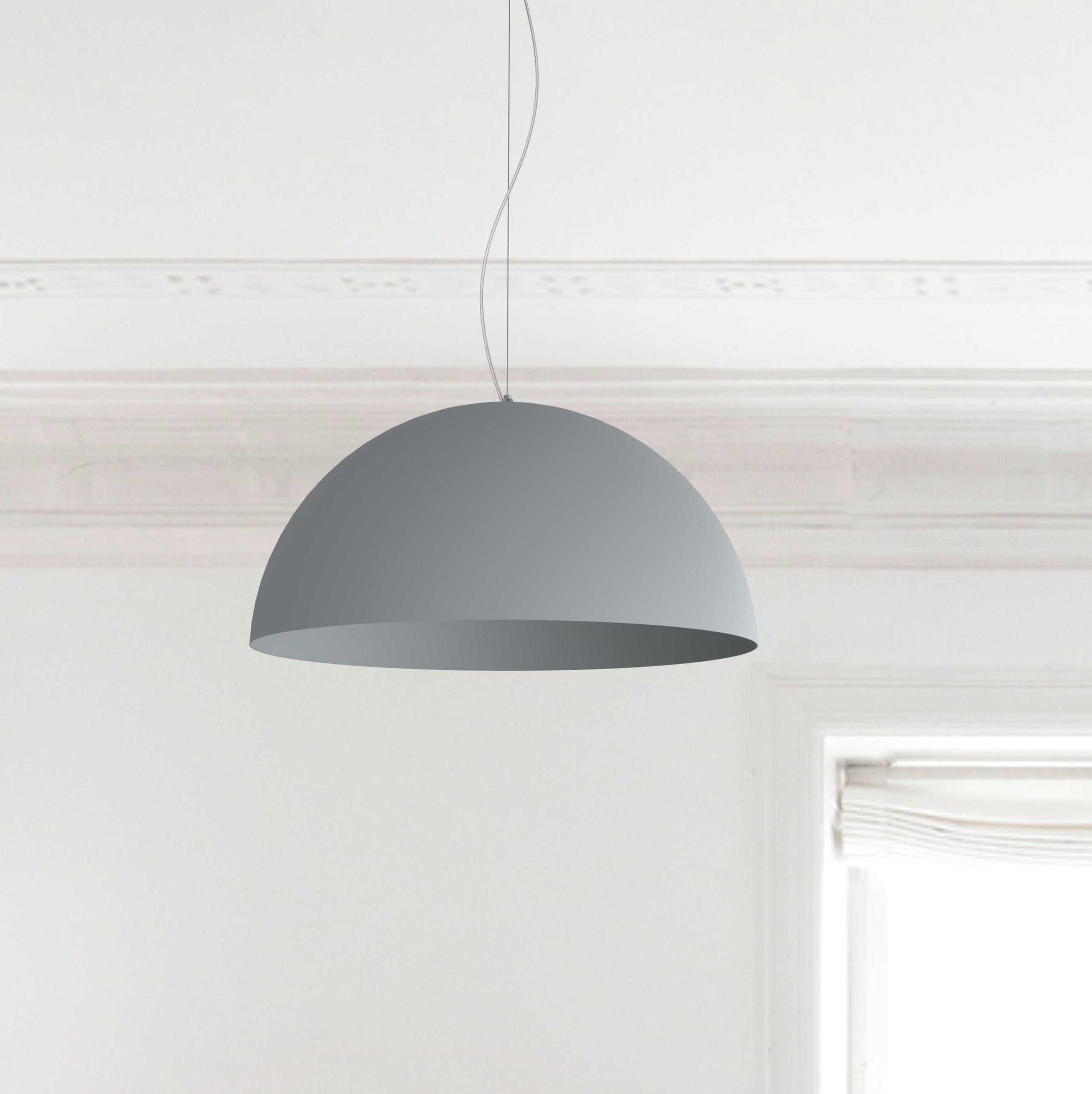 HÄNGELEUCHTE - Grau, Metall (60/60/30cm) - Lumicom
