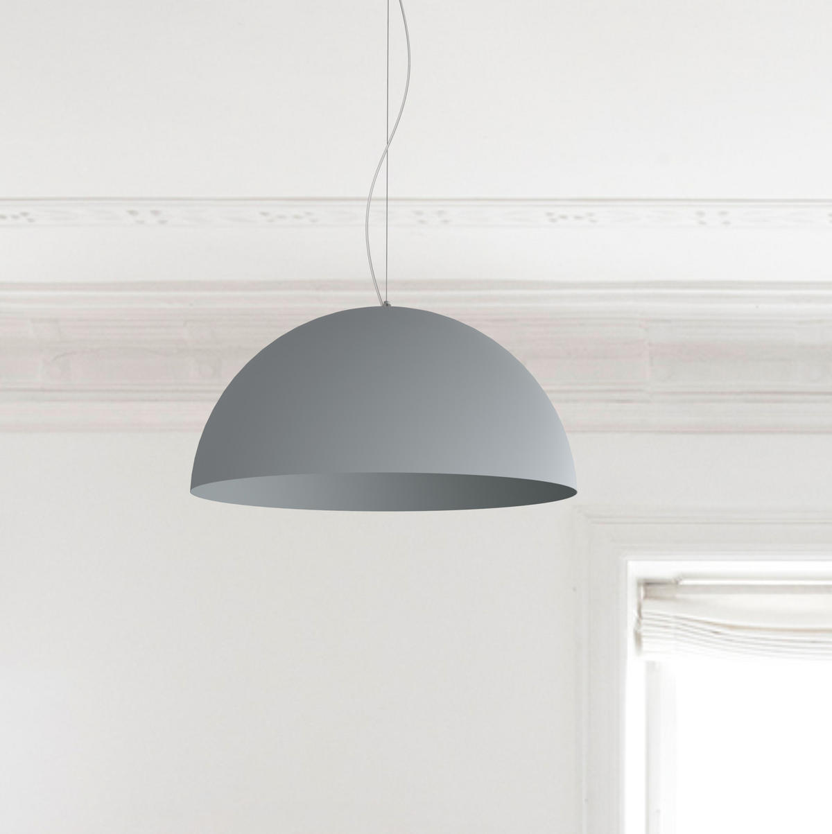 HÄNGELEUCHTE - Grau, Metall (60/60/30cm) - Lumicom