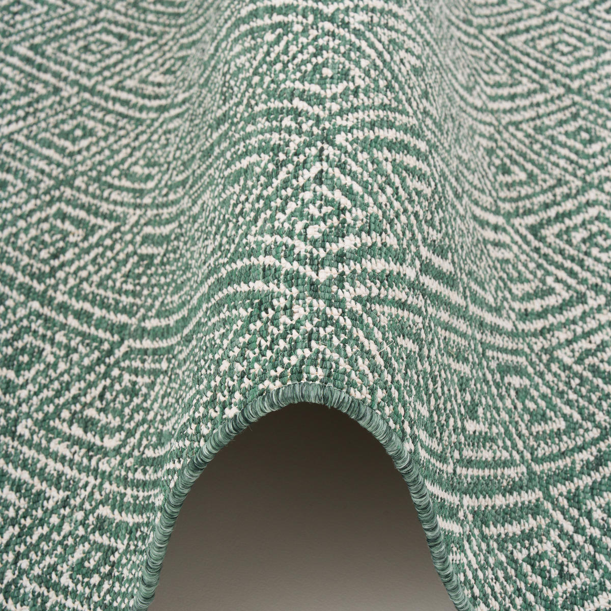 IN- UND OUTDOOR TEPPICH LÄUFER BEIDSEITIG NEWPORT - Grün, Textil (80/200cm) - Snapstyle