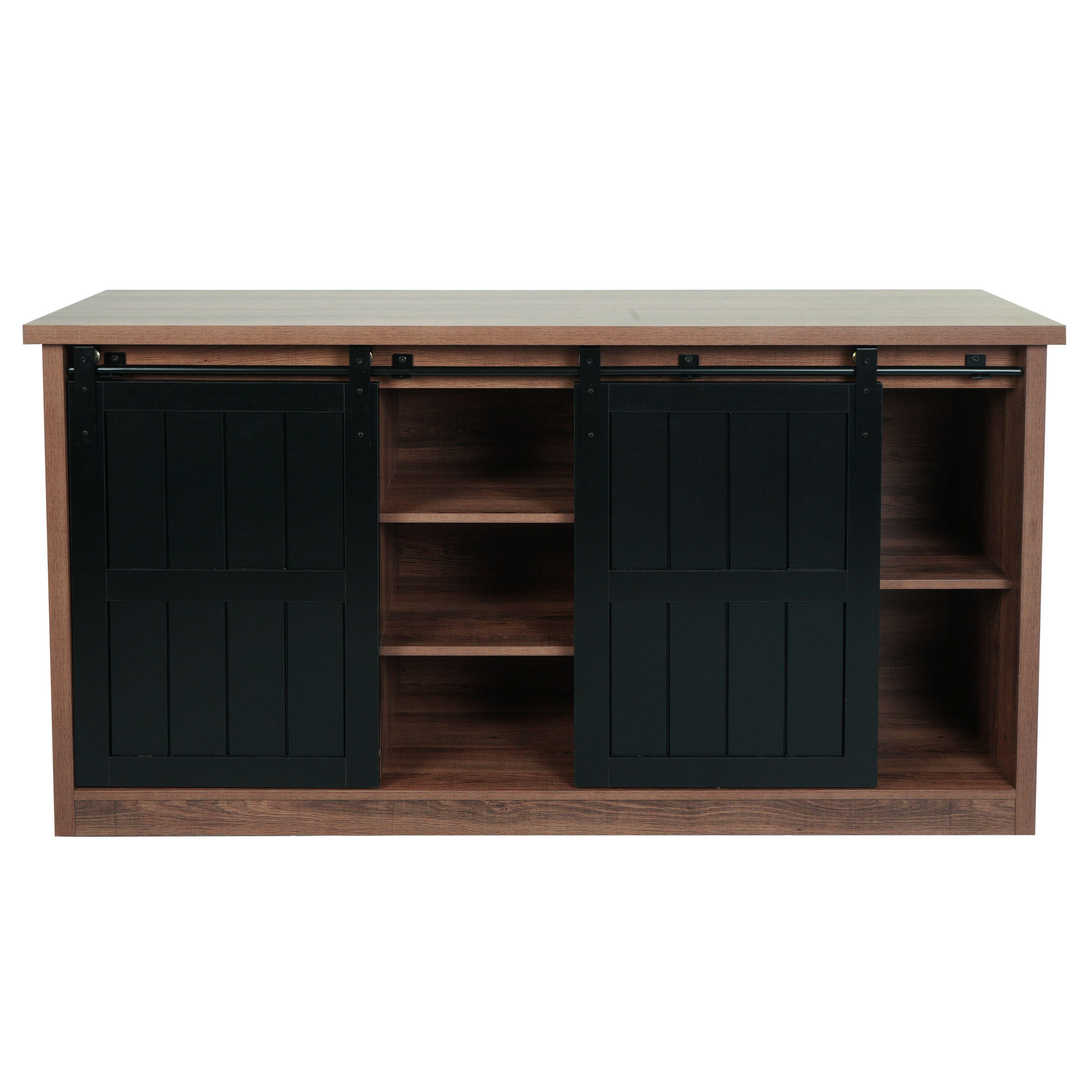 SIDEBOARD Braun, Schwarz - Schwarz/Braun, Holz (150/84/40cm) - MCW