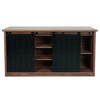 SIDEBOARD Braun, Schwarz - Schwarz/Braun, Holz (150/84/40cm) - MCW