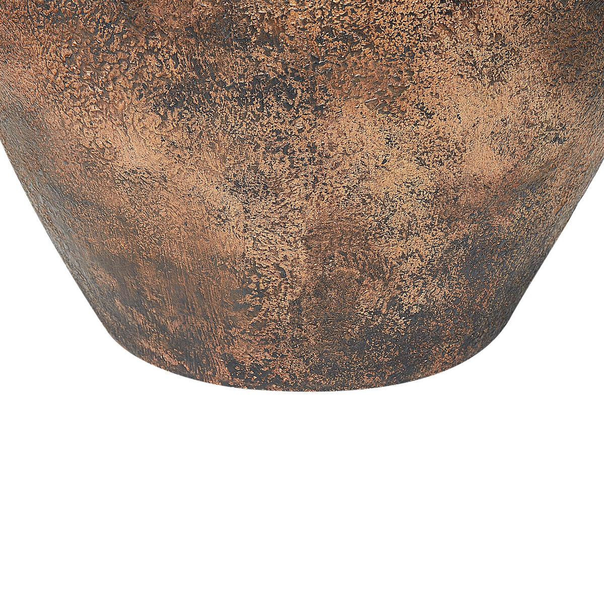 DEKOVASE Terrakotta kupfer Puchong - Kupferfarben, Stein (40cm) - Beliani