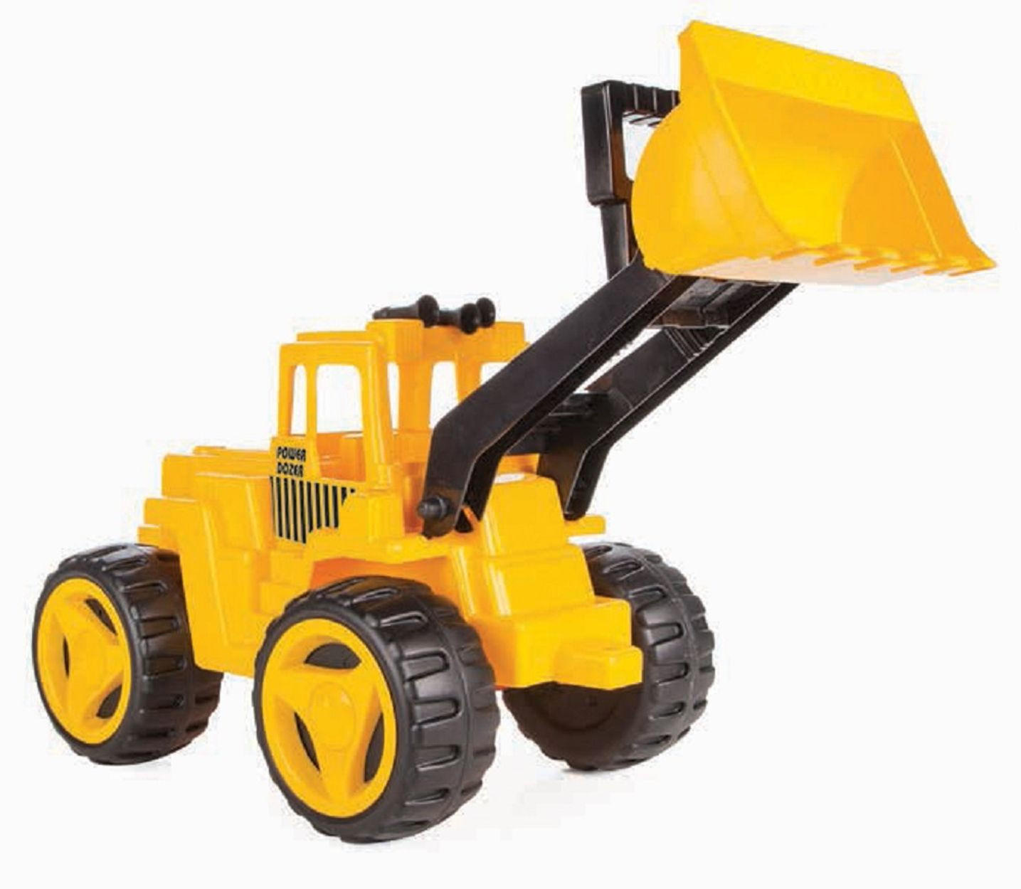 SPIELZEUGAUTO Spielzeug-Bulldozer 06205 gelb Bagger, beweglicher Arm, Schaufel, bis 20 kg, ab 3 Jahren, Kunststoff - Gelb, Kunststoff (29/32/64cm) - Pilsan