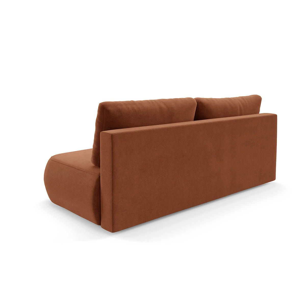 SOFA Antonio 3 Sitzplätze Terracotta - Terracotta, Holz (210/82/106cm) - Petits-meubles