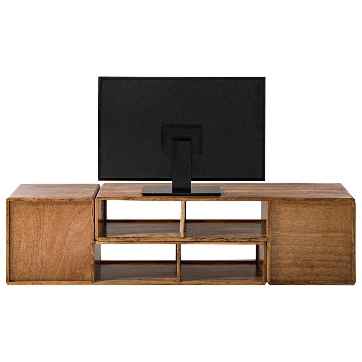 TV-LOWBOARD - Akazie massiv - Akaziefarben, Holz (174/45/40cm) - home24