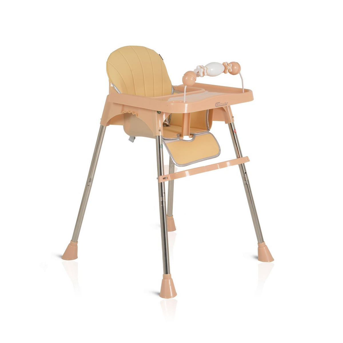 HOCHSTUHL Century beige Spielzeug, Tablett verstellbar, Gurt, Fußstütze - Beige, Kunststoff (63/84/61cm) - Moni