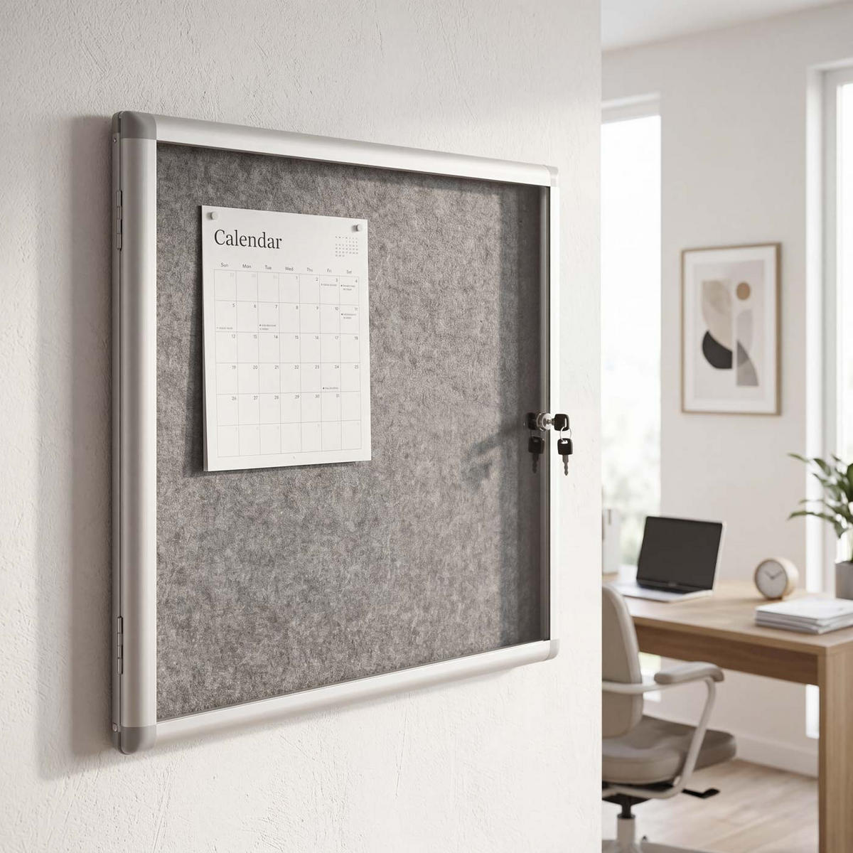 SCHAUKASTEN Grau - Grau, Metall (68/65/7cm) - MCW