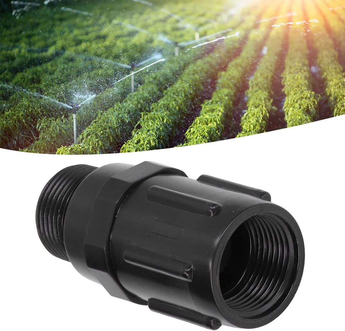 BEWÄSSERUNGSREGLER Druckminderer 30 PSI G3/4 - Schwarz, Kunststoff (1/1/1cm) - Weltevree