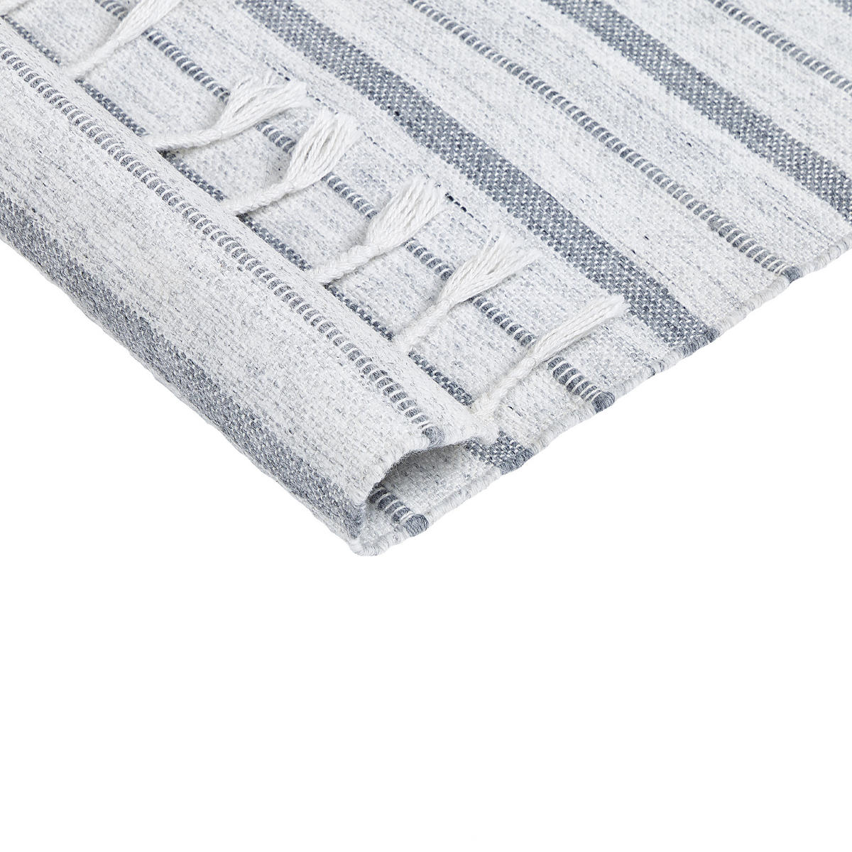 OUTDOOR-TEPPICH Bademli 200/140 cm - Weiß, Kunststoff (140/200cm) - Beliani