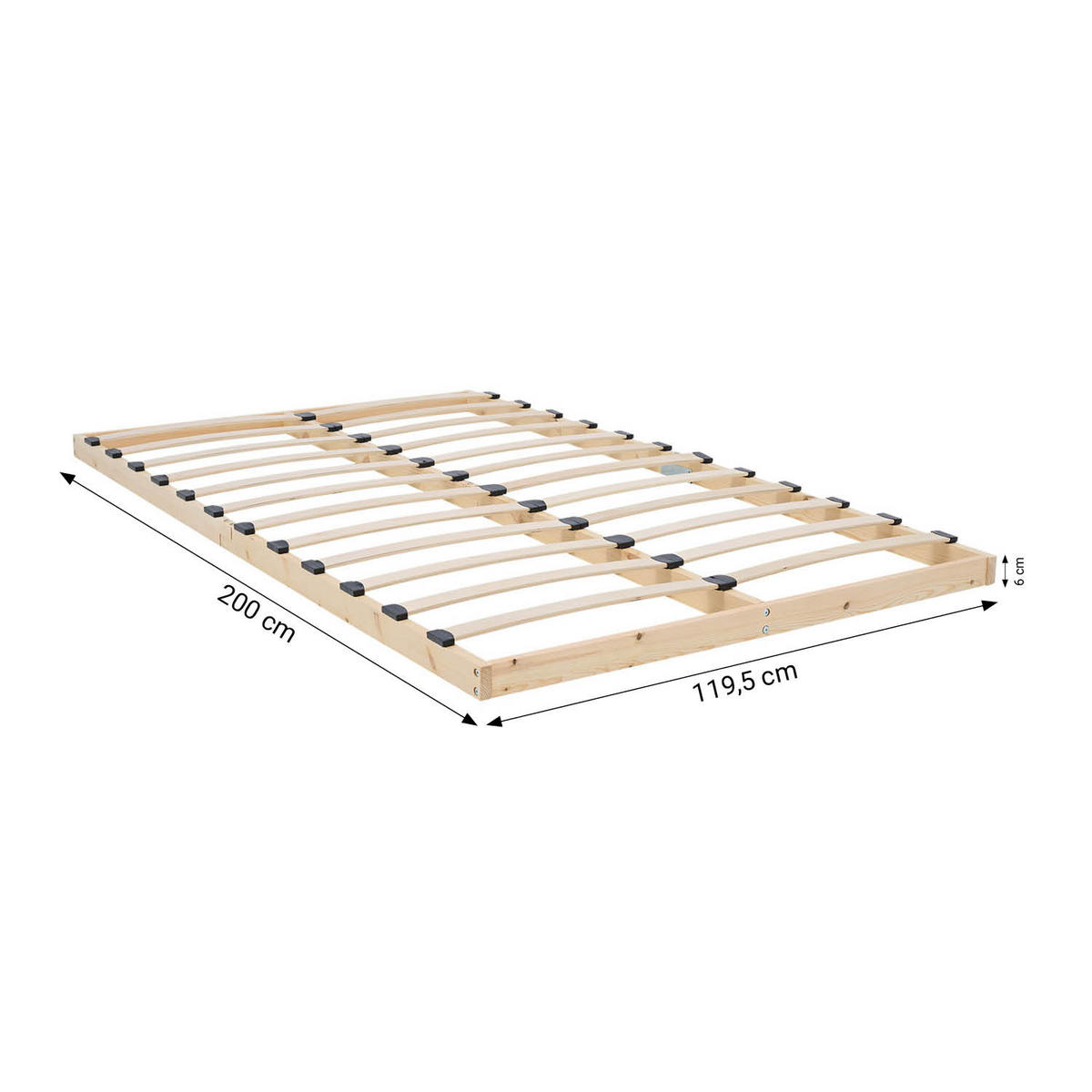 HOLZBETT 120/200 cm Natur - Braun, Holz (120/200cm) - Homestyle4u