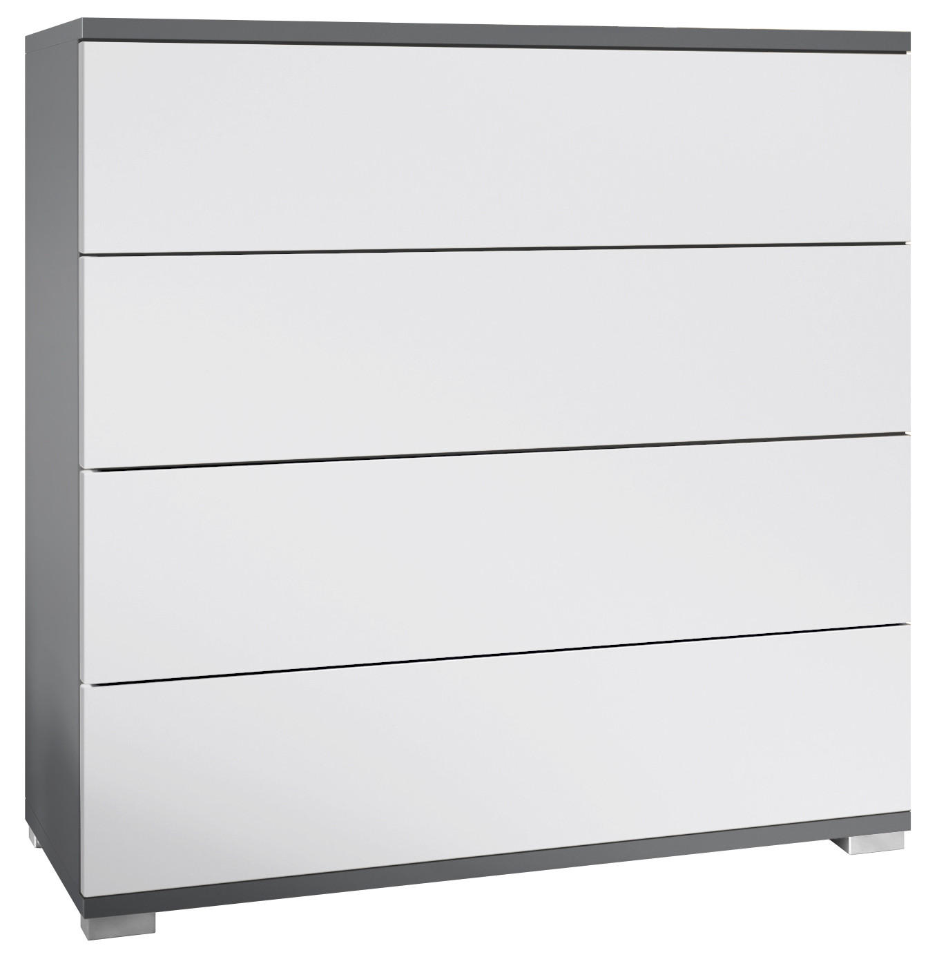 Vladon Kommode Weiß 76x76x35 cm