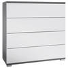 KOMMODE Pavos Weiß matt - Weiß, Holzwerkstoff (76/76/35cm) - Vladon