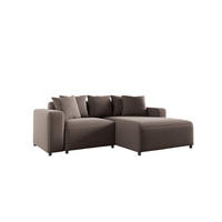 ECKSOFA Megan Xs In Salvador - Braun, Holzwerkstoff/Textil (240/165cm) - Fun Möbel