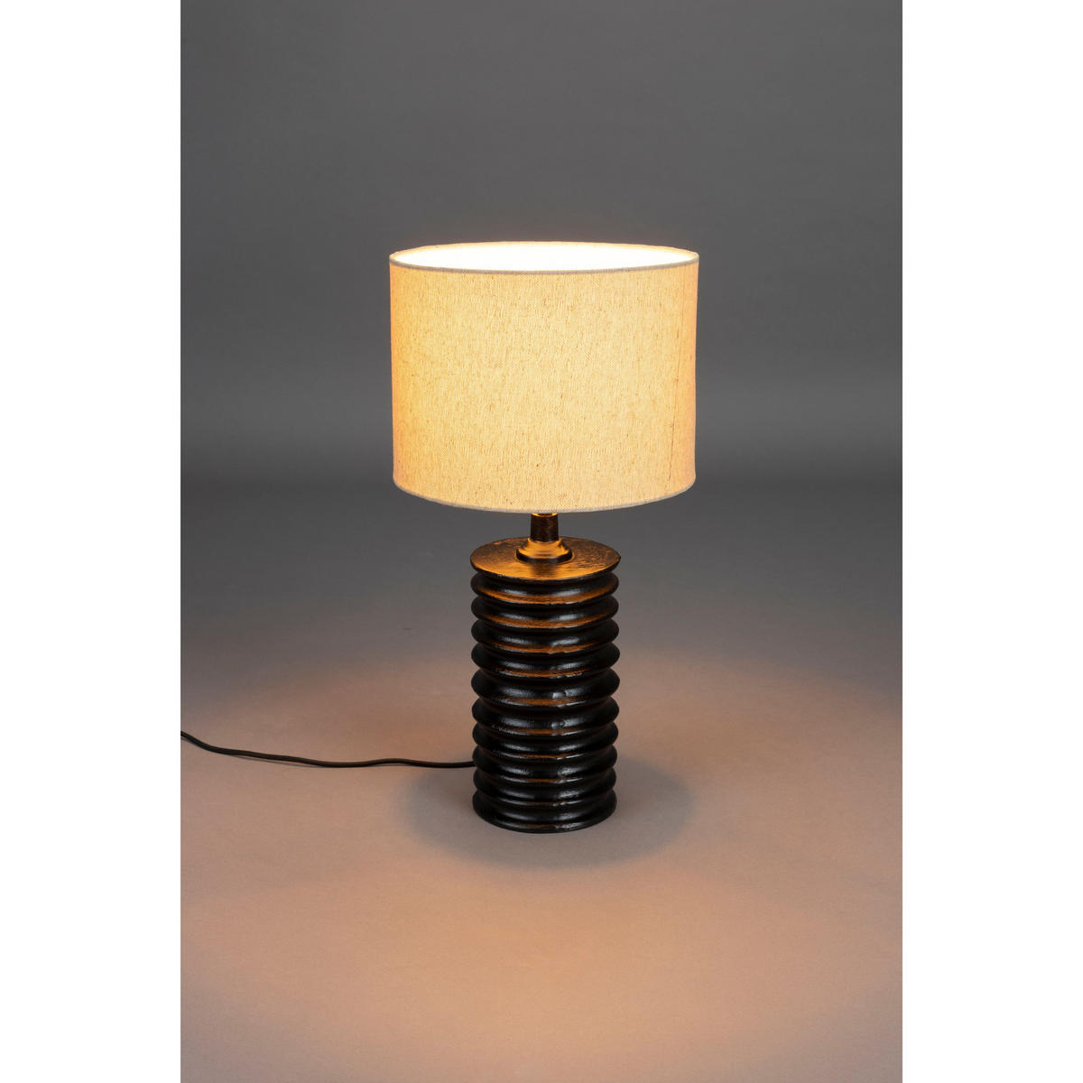 TISCHLAMPE Yalu - Schwarz, Metall (27/27/54cm) - Dutchbone
