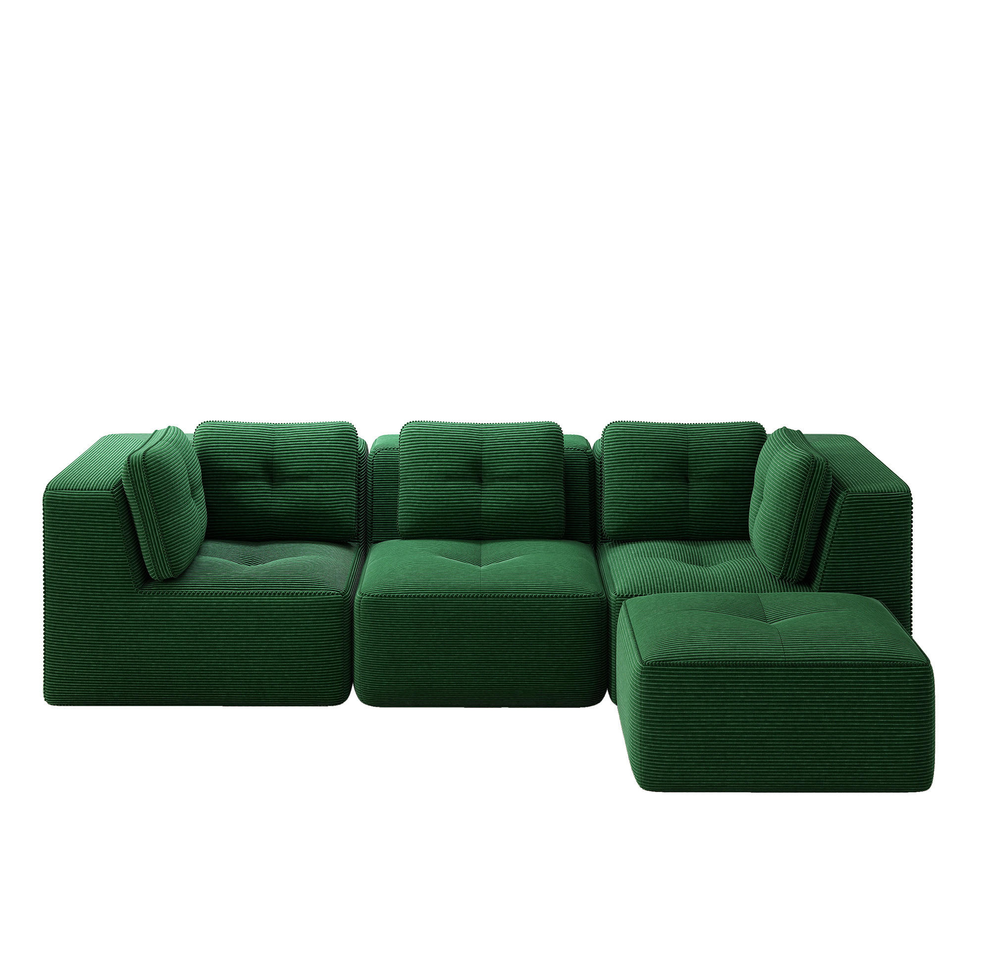 Okwish Ecksofa Grün 297x177 cm