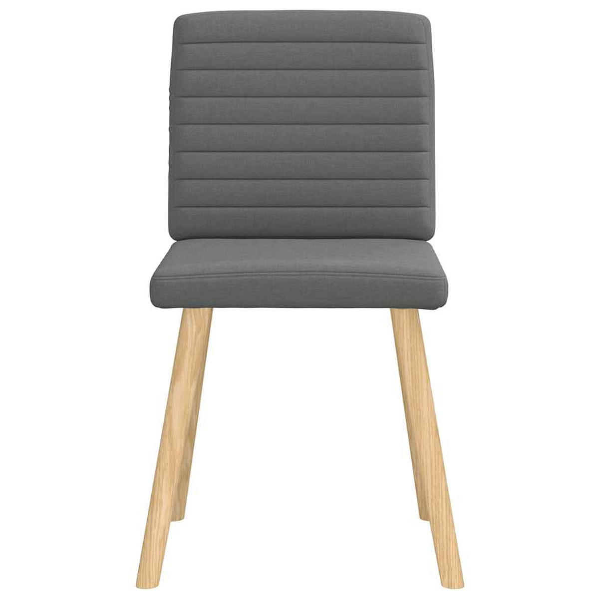 ESSZIMMERSTÜHLE 2 Stk. Dunkelgrau Stoff 45*54*86cm - Dunkelgrau, Metall (45/86/54cm) - ZMH