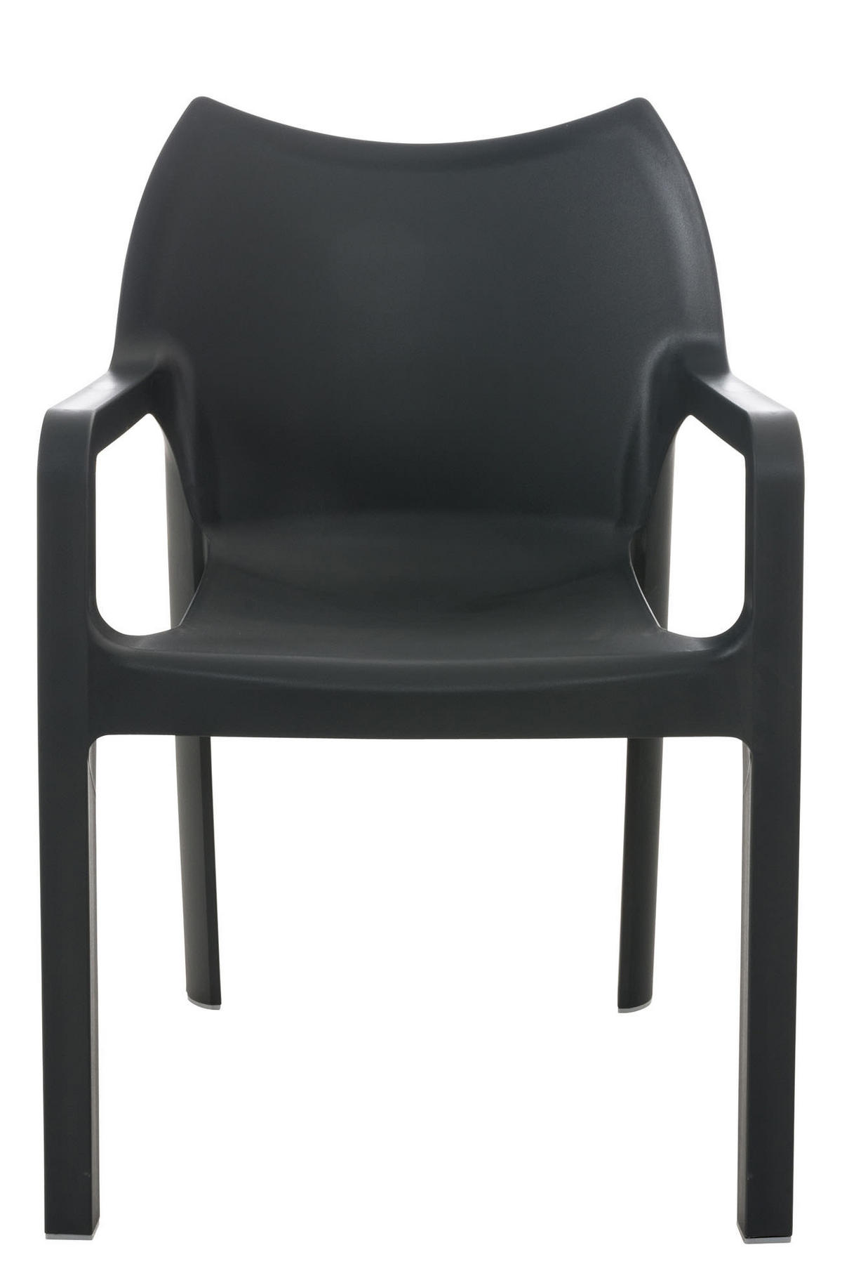 GARTENSTUHL Kunststoff dunkelgrau - Dunkelgrau, Kunststoff (57/84/53cm) - CLP