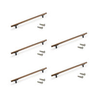 MÖBELGRIFFE Riad, L232mm, 192mm Achsenabstand, Aluminium, Bronze 5er-set - Bronzefarben, Metall (12/4/26cm) - EMUCA