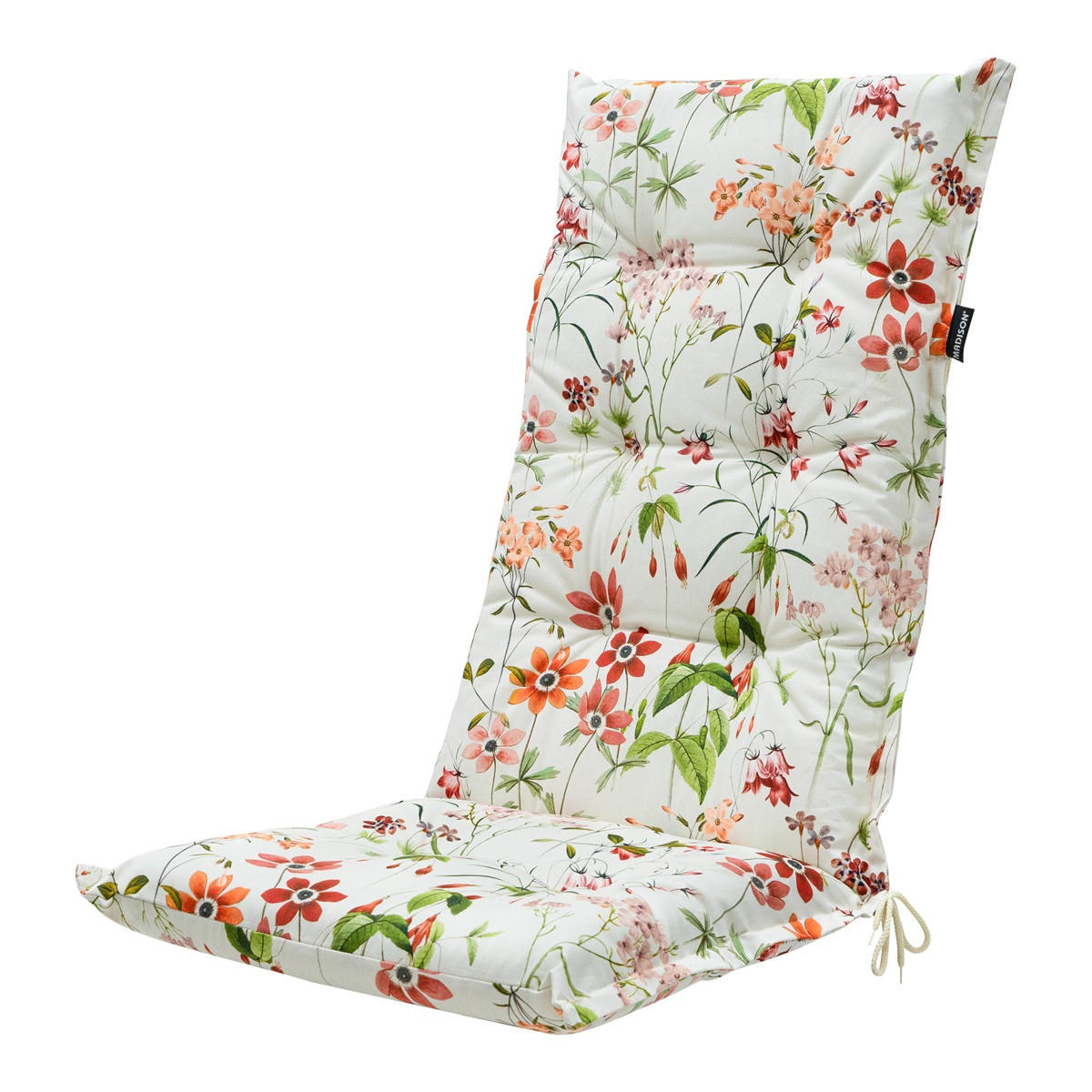 GARTENSTUHLKISSEN Milly 123/50 cm 4er-Set - Multicolor/Orange, Textil (50/7/123cm) - Madison