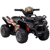 KINDERQUAD DE-06102 6V mit Musik und Vorwärtsfunktion Schwarz - Schwarz, Kunststoff/Metall (70/42/45cm) - ComfortXL