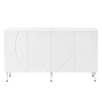 SIDEBOARD Weiß 140/40/77,5 cm - Weiß, Holzwerkstoff (140/77.5/40cm) - PANGIVO