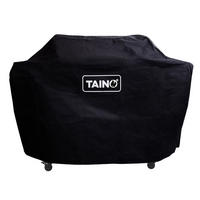 GRILLABDECKHAUBE PLATINUM BLACK 3+1 - Schwarz, Textil (129/107/48cm) - TAINO