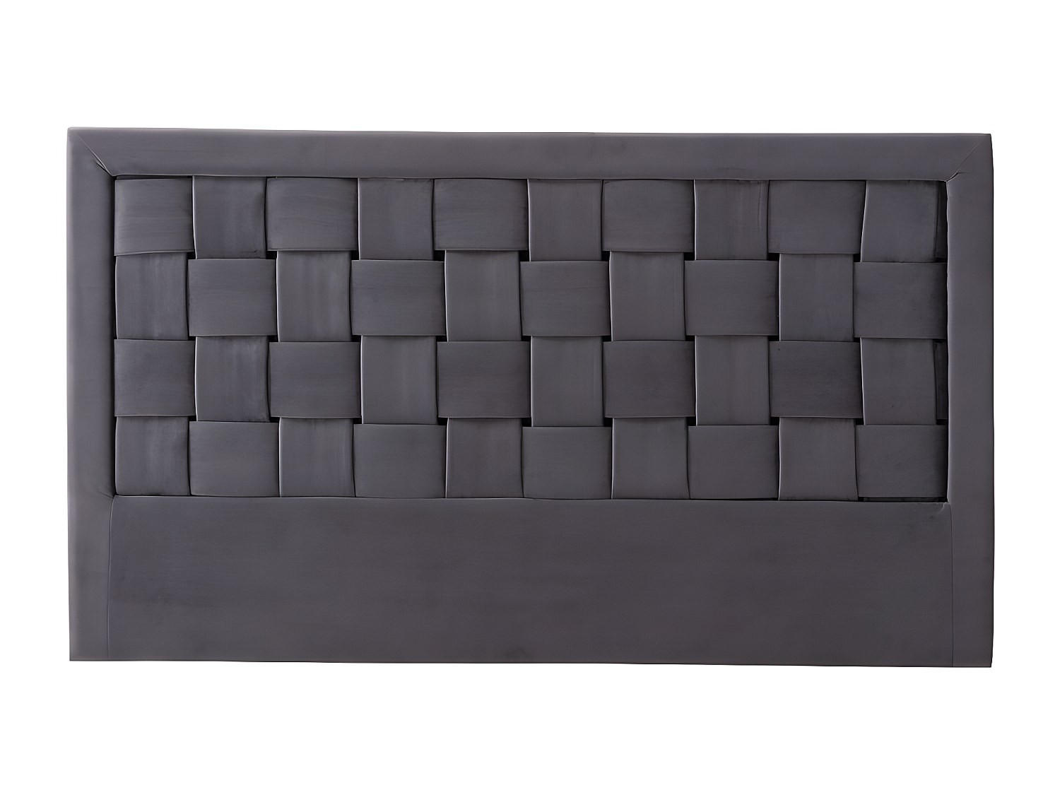 Vente-Unique Bettkopfteil Grau 160x110x7 cm