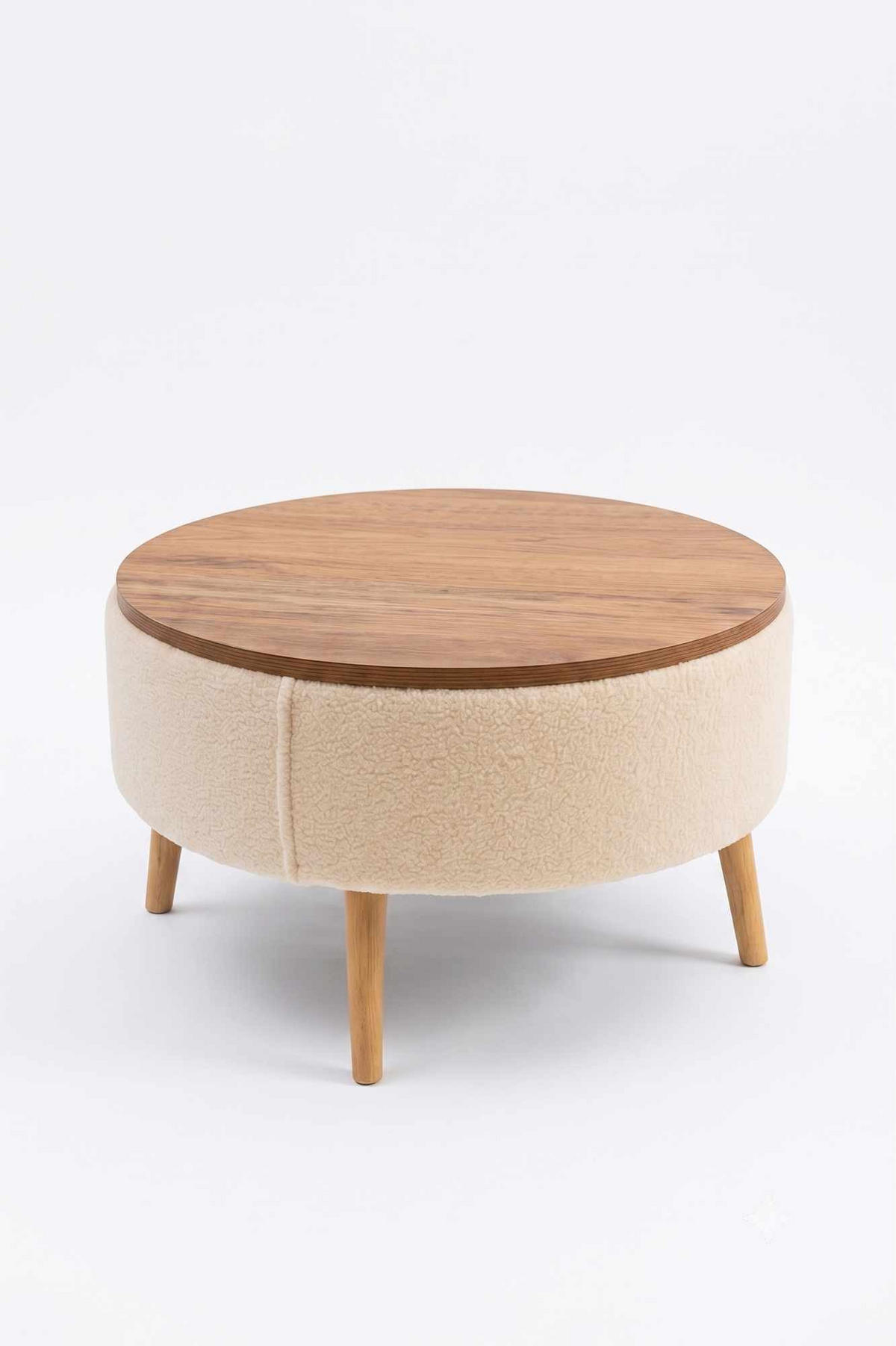 COUCHTISCH Iris Travertin - Beige, Holz (50/80/40cm) - Habitat Garten