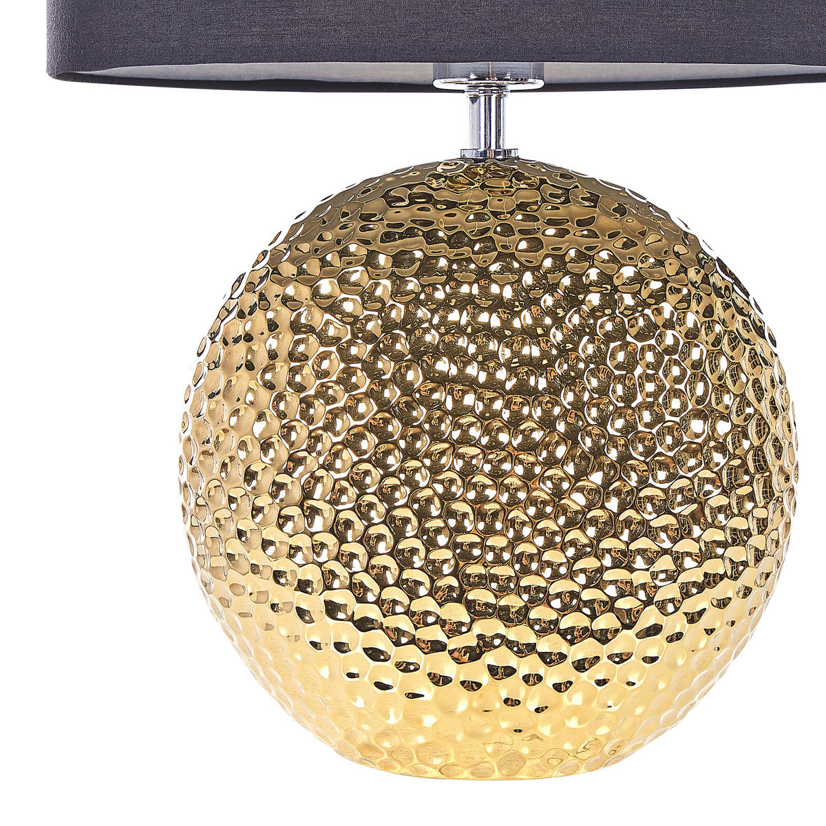 TISCHLAMPE Nasva 35/35/51 cm - Schwarz, Keramik (35/35/51cm) - Beliani