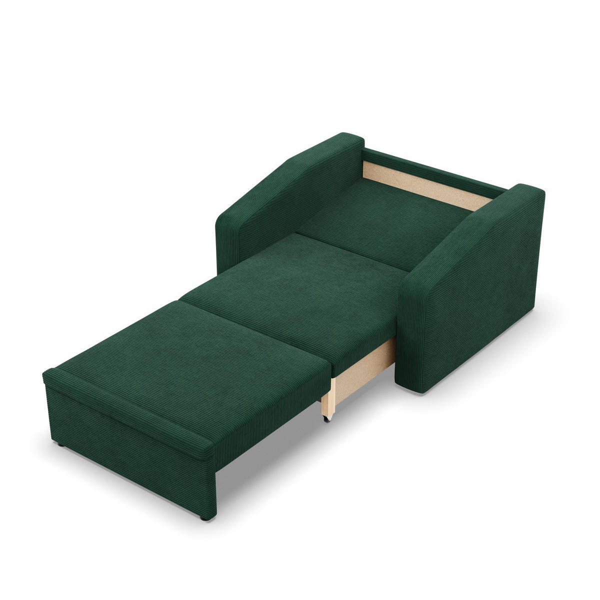 LOUNGESESSEL ORBIT, 80 CM, Cord - Dunkelgrün - Grün, Textil (108/80/87cm)