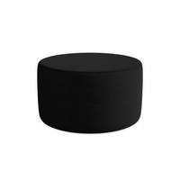 POUF Bouclé Stoff Schwarz - Schwarz, Kunststoff/Textil (81/46/81cm) - Makamii