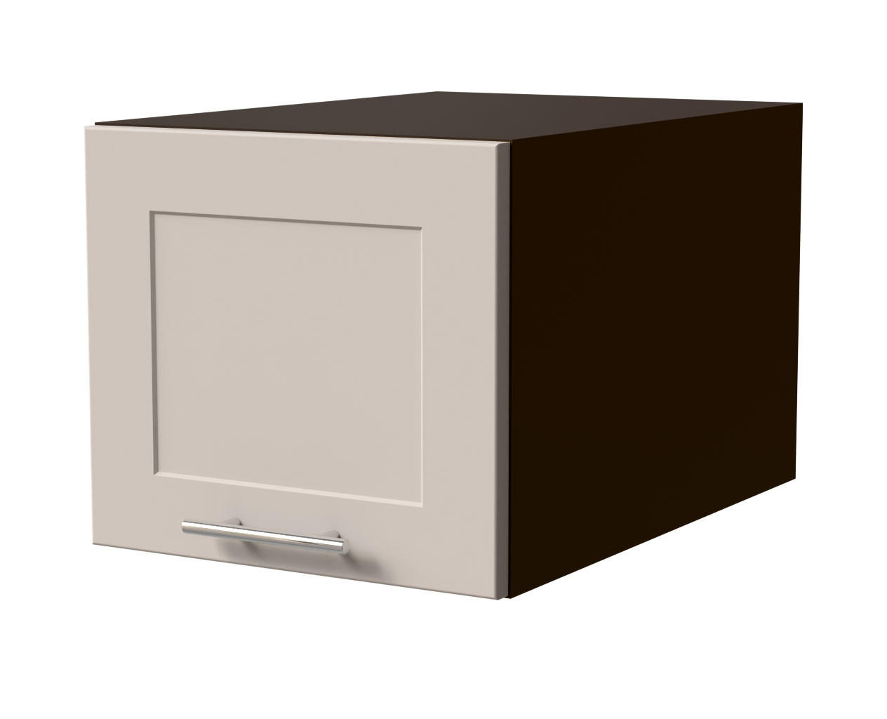 KÜCHENAUFSATZSCHRANK Oslo W6B/40 Lava Matt / Kaschmir Matt 40 / 59 / 36cm - Kaschmir/Dunkelgrau, Holz/Holzwerkstoff (40/36/59cm) - Feldmann-Wohnen