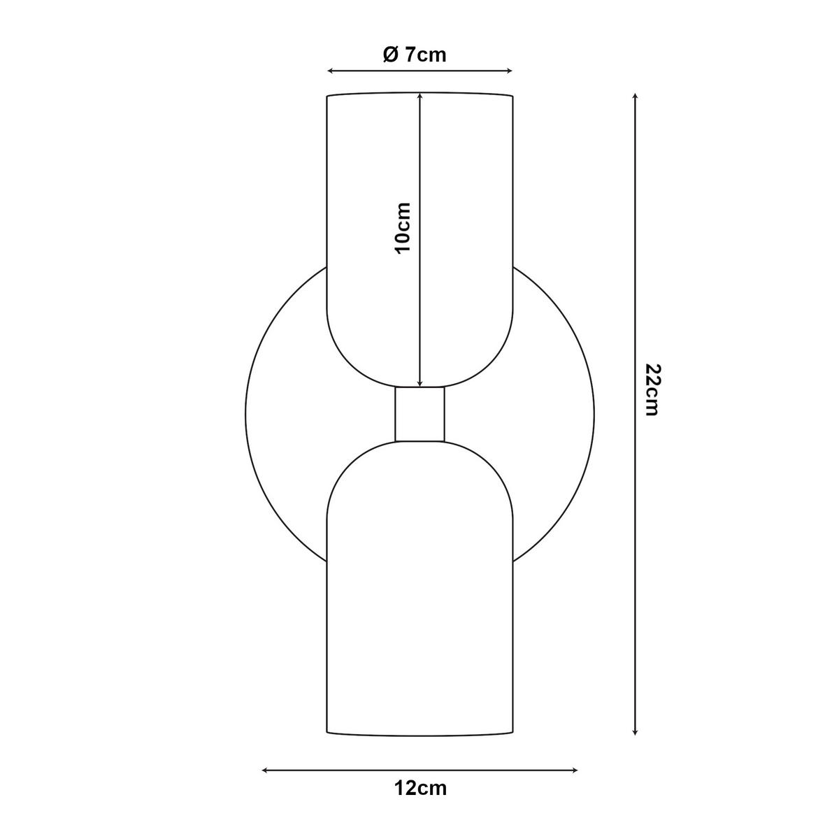 NÁSTĚNNÉ SVÍTIDLO Trorlos - růžová/červená, kov (12/22/12cm) - lux.pro