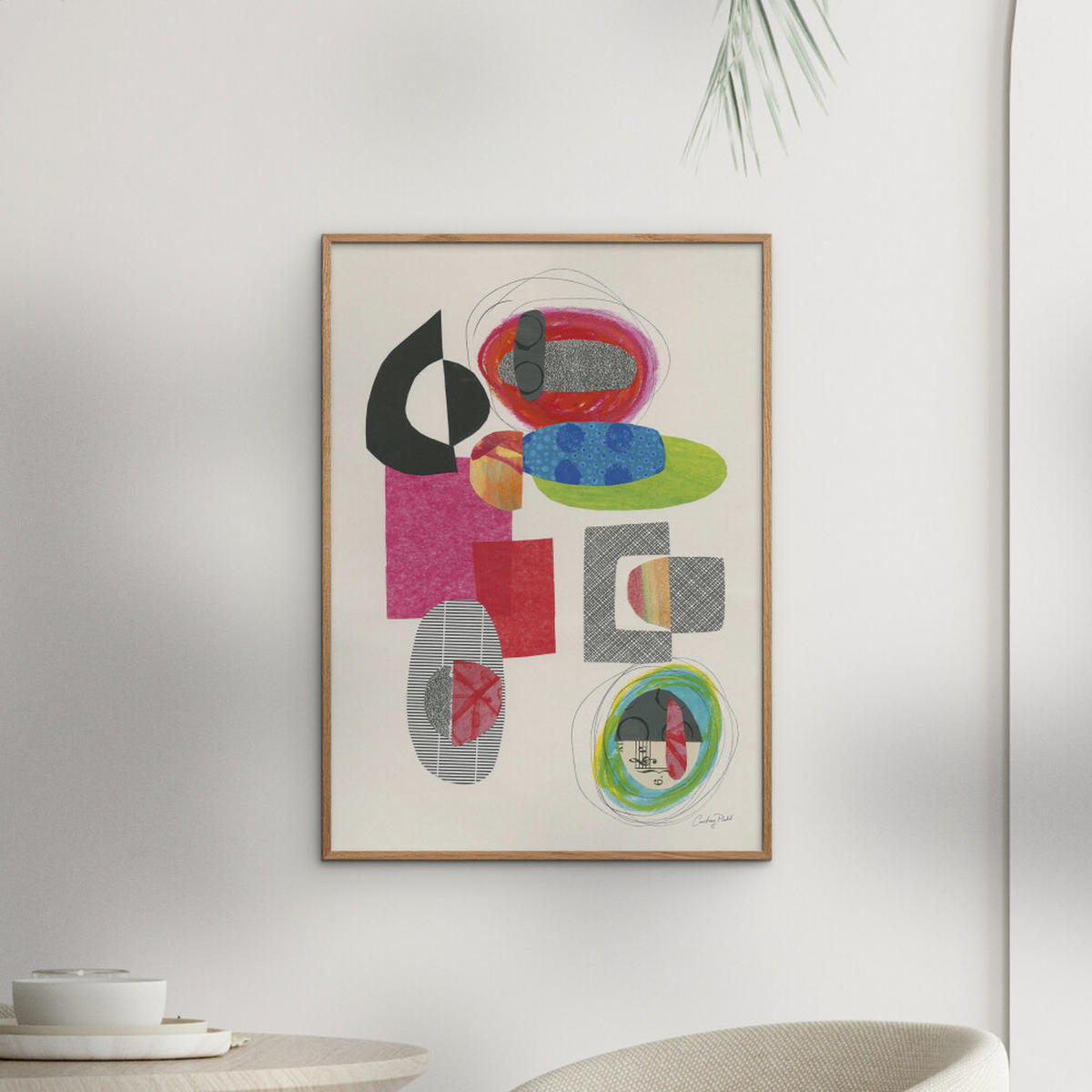 POSTER Wild Apple - Copy of Geometric Collage - Multicolor, Papier (70/100/0.1cm) - Poster&Frame