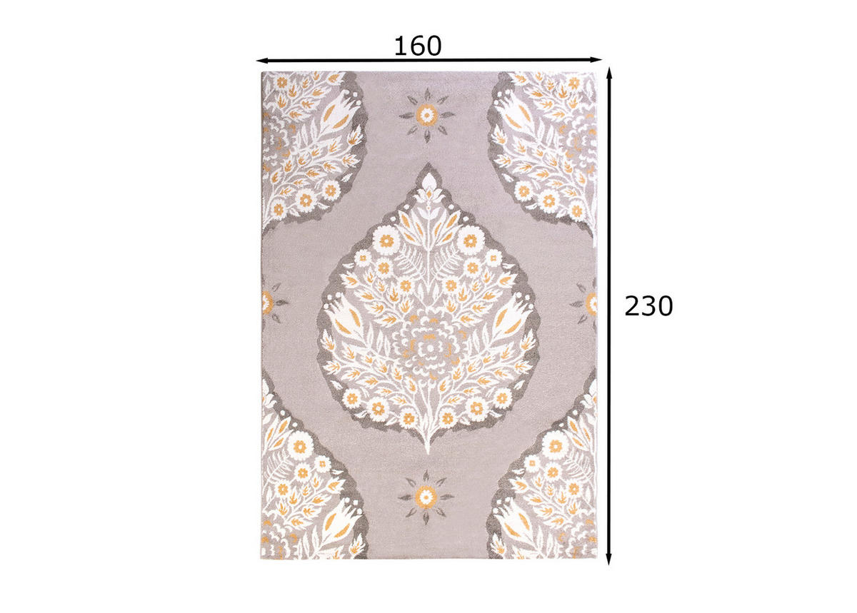 TEPPICH Sarah 160/230 cm, beige - Beige, Textil (16/230cm) - A2A Home
