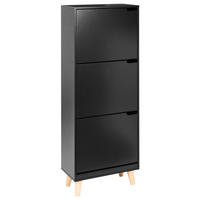 DULAP DE PANTOFI negru Neika - maro/negru, compozit lemnos (47/121/24cm) - Beliani