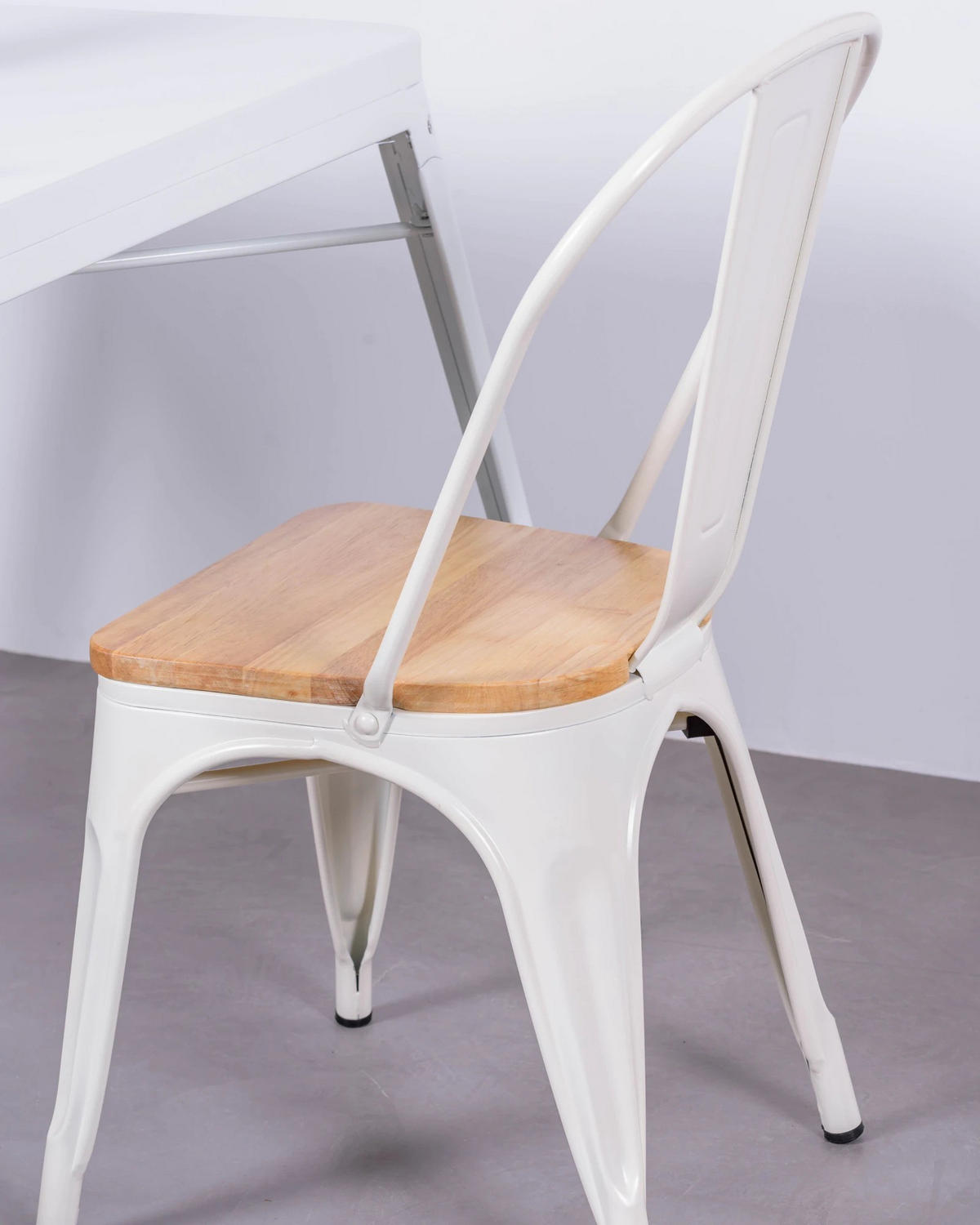 STÜHL-SET 4 Stück Metall Weiß - Weiß, Metall (44/83/53cm) - Nest Dream