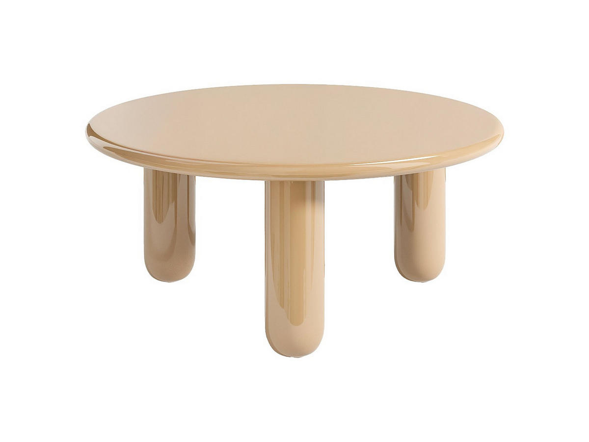 COUCHTTISCH nicht ausziehbar - 90cm x 90cm - MDF - beige - BENESA - Beige, Holz (90/90/40cm) - Vente-Unique