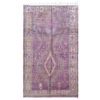 BERBERTEPPICH aus reiner Wolle 203x 333 cm - Lila, Naturmaterialien (203/333cm) - AFK Living
