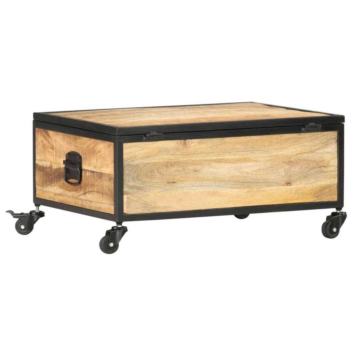 COUCHTISCH 70x50x33 cm Massivholz Mango - Braun, Holz (70/70/33cm) - furnicato