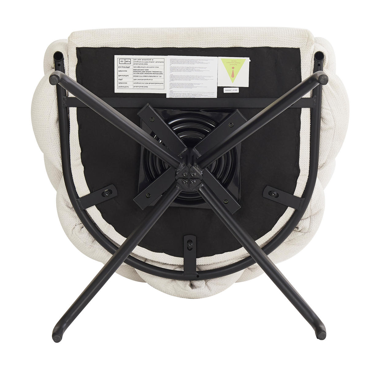LUXUSSTUHL 2-Tlg Drehbar 360°, Ergonomisch, Beige Esszimmerstuhl - Beige, Metall (45/77.5/44cm) - FLIEKS