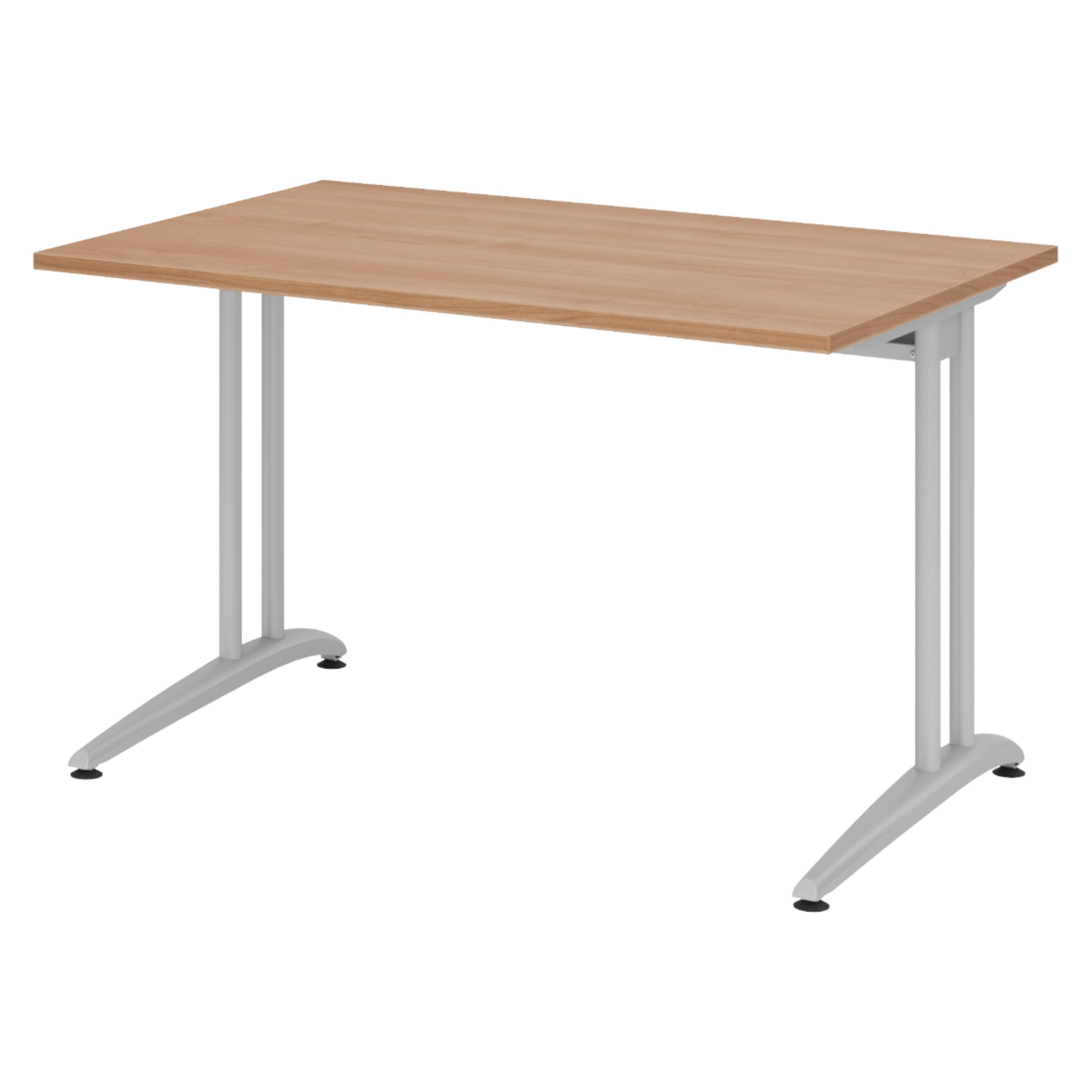 SCHREIBTISCH Serie-B 80/120/72 cm in Nussbaumfarben - Nussbaumfarben, Holzwerkstoff (80/120/72cm) - bümö