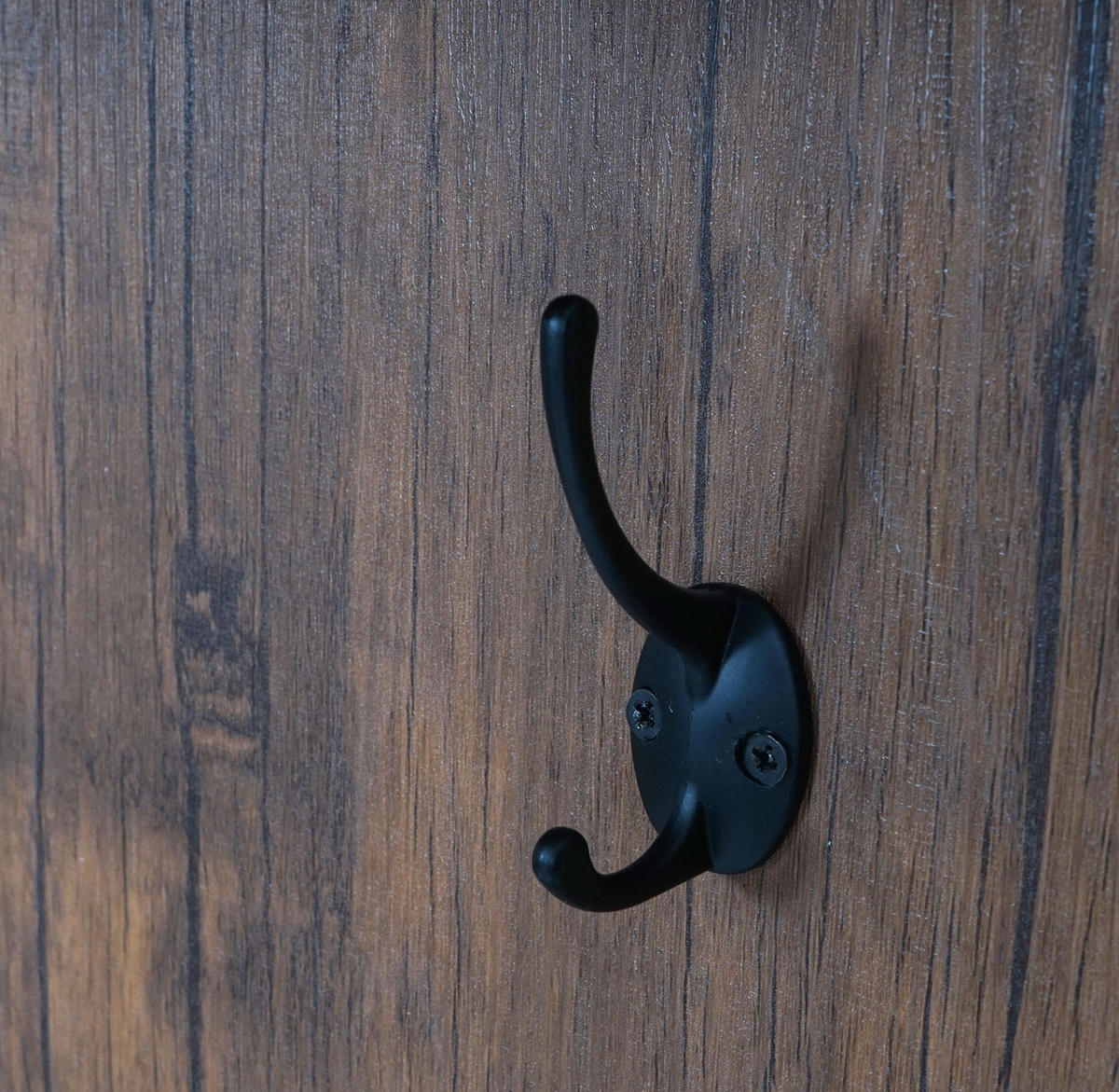 WANDGARDEROBE Wildeiche Dekor, Schwarz - Wildeiche/Schwarz, Holzwerkstoff (80/100/21cm) - MCW