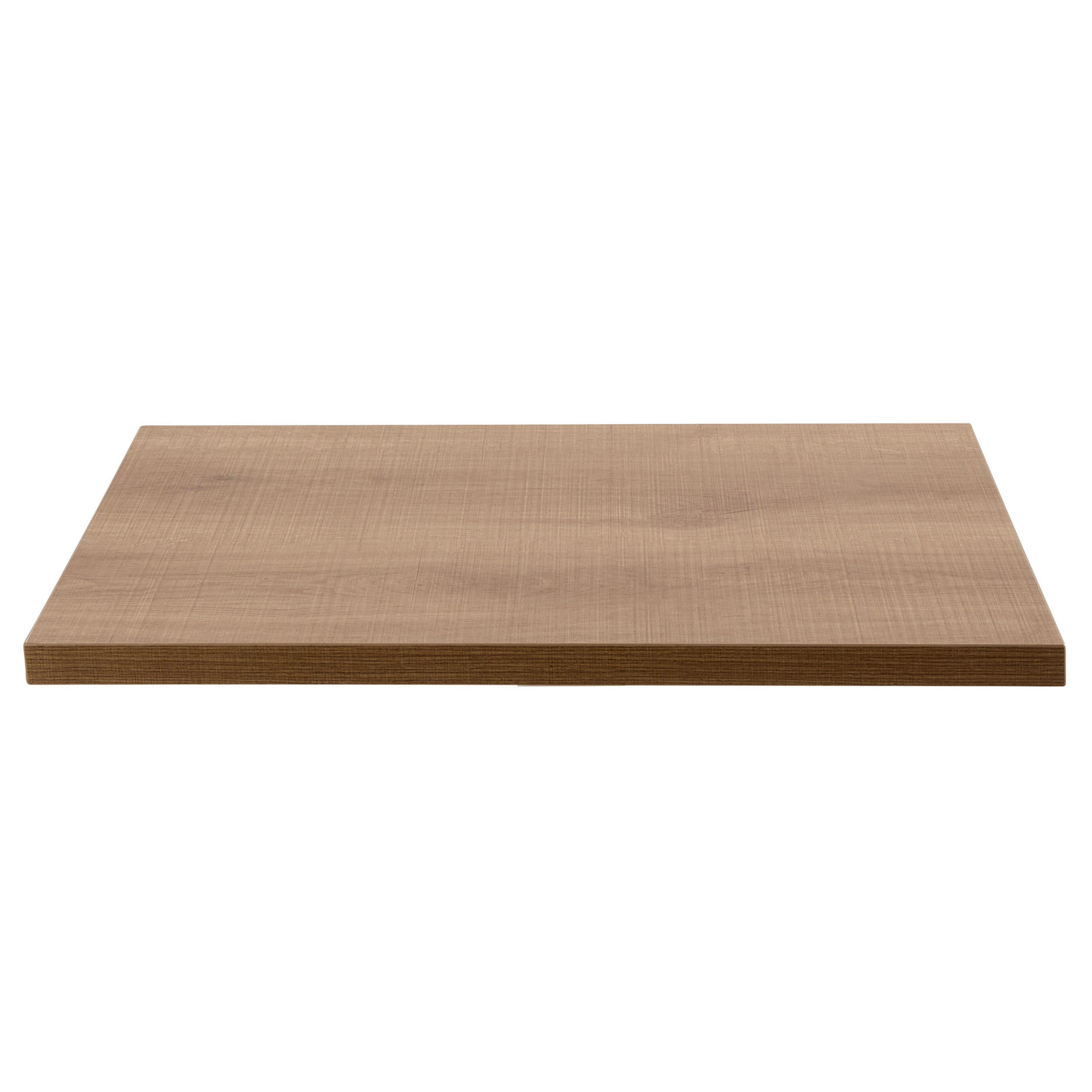 TISCHPLATTE quadratischer 60 cm, Hellholz - Hellbraun/Eichefarben, Holz/Holzwerkstoff (60/2/60cm) - Oviala