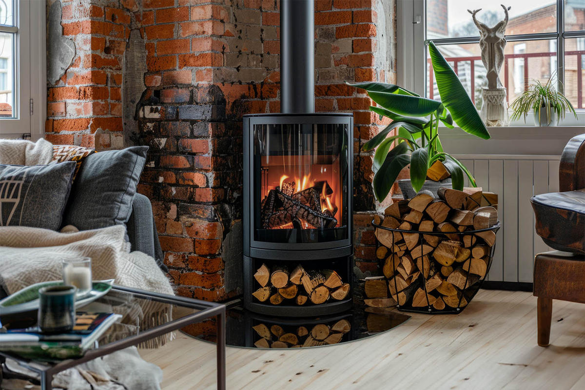 GLASPLATTE für Kamin 100x100 cm - Schwarz, Glas (100/100/0.4cm) - TULUP