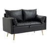 SOFA Sysmä - Goldfarben/Schwarz, Holz/Metall (122/72/65cm) - [en.casa]