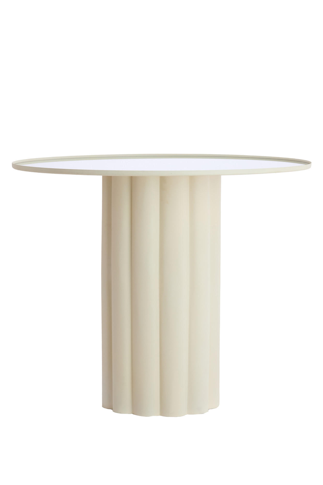 BEISTELLTISCH Rosario Weiß Ø91,5/75 cm - Weiß, Metall (91.5/91.5/75cm) - Light & Living